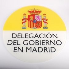 Placa metacrilato DELEGACIÓN GOBIERNO MADRID