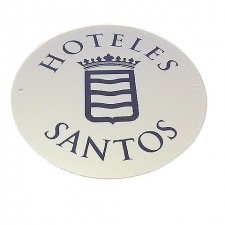 Placa Metacrilato Hoteles Santos