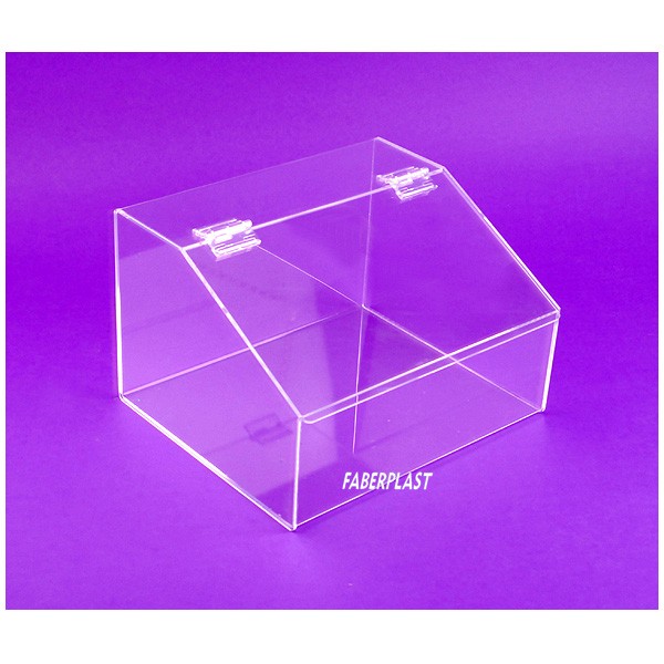 Caja contenedor de alimentación SIMPLE II de metacrilato transparente