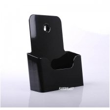 PORTAFOLLETOS POLIESTIRENO NEGRO BRILLO A5 VERTICAL