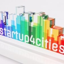 Trofeo de metacrilato Startup 4 Cities