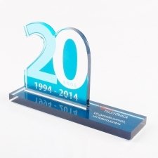 Trofeo de metacrilato TELEFONICA 20 MAYORES