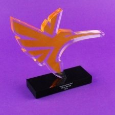 Trofeo de metacrilato HUMMINBIRD