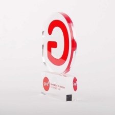 Trofeo de metacrilato GIRA COCA COLA