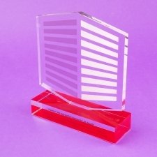 Trofeo de metacrilato SAREB