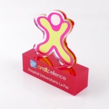 Trofeo de metacrilato HOSPITAL UNIVERSITARIO LA PAZ