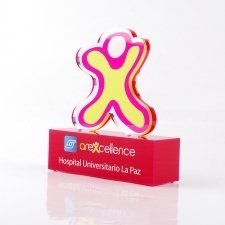 Trofeo de metacrilato HOSPITAL UNIVERSITARIO LA PAZ