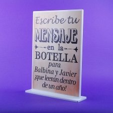Display metacrilato MESSAGE IN A BOTTLE