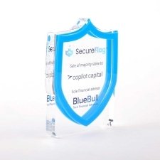 Bloque de metacrilato SECURE FLAG