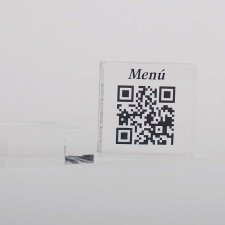 QR RESTAURANTE en placas de metacrilato impresa