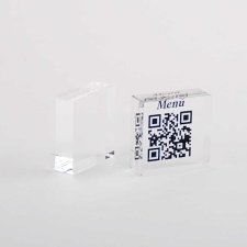 QR RESTAURANTE en placas de metacrilato impresa