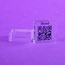 QR RESTAURANTE en placas de metacrilato impresa