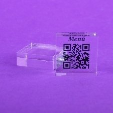 QR RESTAURANTE en placas de metacrilato impresa