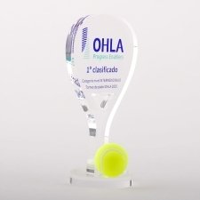 Trofeo de metacrilato padel OHLA