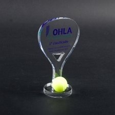 Trofeo de metacrilato padel OHLA