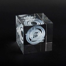 Bloque de cristal grabado 3D FIAT