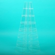 Expositor piramidal de metacrilato TAPICES