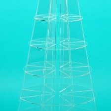 Expositor piramidal de metacrilato TAPICES