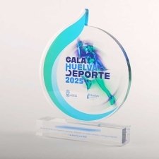 Trofeo de metacrilato HUELVA DEPORTE