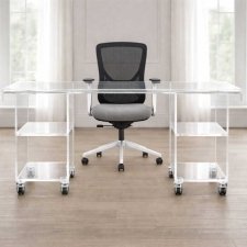 Mesa ESCRITORIO de metacrilato