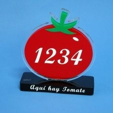Trofeo metacrilato AQUI HAY TOMATE