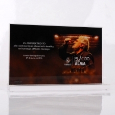 Trofeo Metacrilato Plácido Domingo