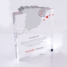 Bloque metacrilato SANTANDER Personal