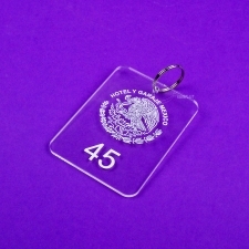 Llavero metacrilato Hotel y Garaje México