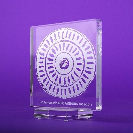 Trofeo metacrilato AIPC PANDORA