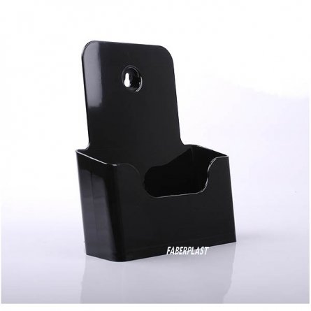 PORTAFOLLETOS POLIESTIRENO NEGRO BRILLO A5 VERTICAL