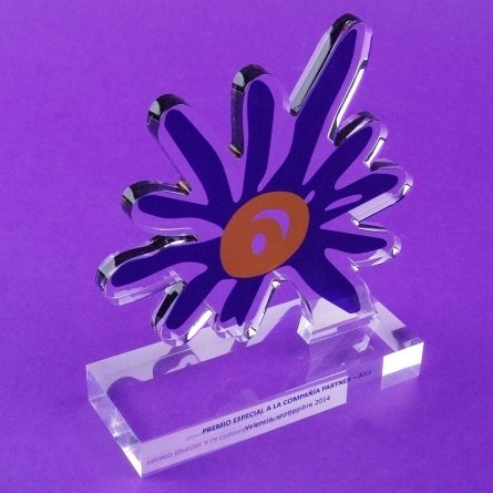 Trofeo de metacrilato PARTNER AXA