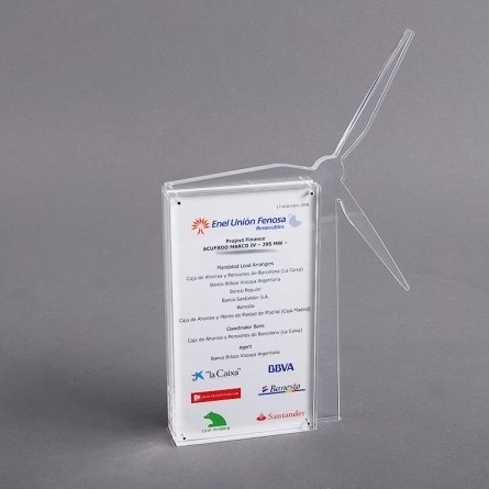 Tombstone Metacrilato ENEL UNION FENOSA