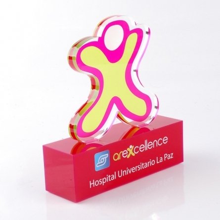 Trofeo de metacrilato HOSPITAL UNIVERSITARIO LA PAZ