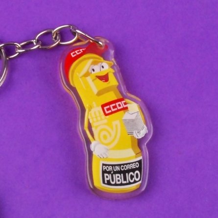 Llavero de metacrilato CCOO