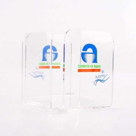 Servilletero metacrilato AGUAS DE ASTURIAS