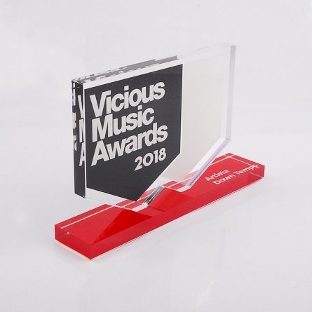 Trofeo metacrilato VICIOUS MUSIC AWARDS