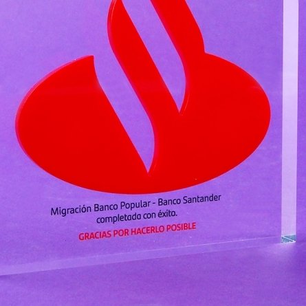 Bloque metacrilato B SANTANDER POPULAR