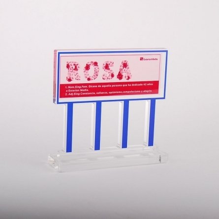 Trofeo de metacrilato EXTERION MEDIA