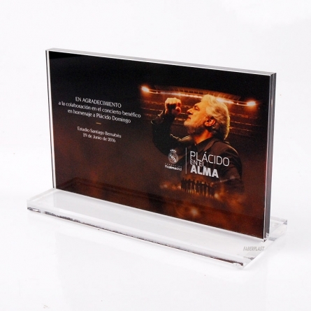 Trofeo Metacrilato Plácido Domingo