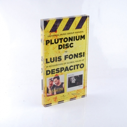 Trofeo Metacrilato Luis Fonsi-despacito