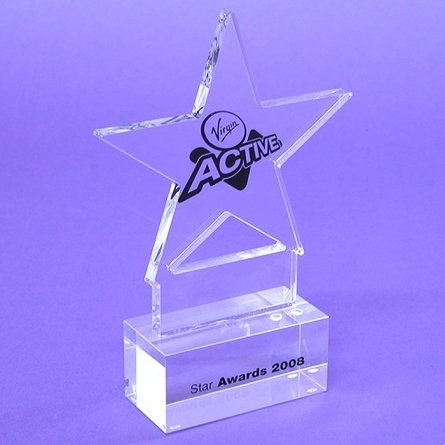 Trofeo metacrilato VIRGIN ACTIVE