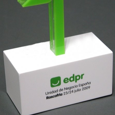 Trofeo metacrilato EDPR