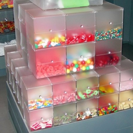 Contenedores de metacrilato CARAMELIZATE