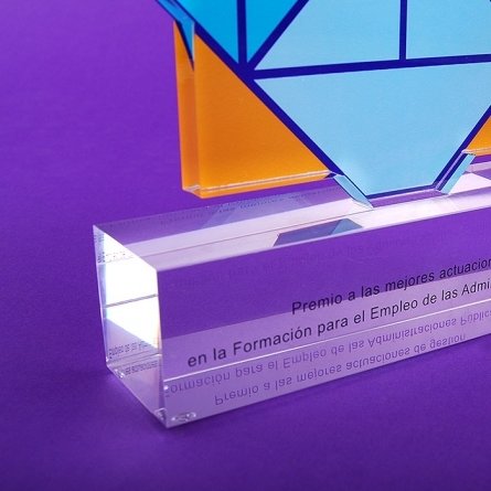 Trofeo metacrilato ADMINISTRACIONES PÚBLICAS