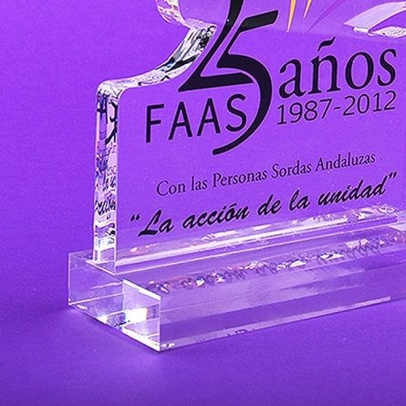 Trofeo metacrilato FAAS