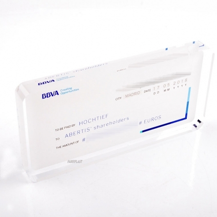 Bloque metacrilato BBVA HOCHTIEF