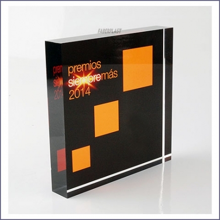 Bloque Metacrilato PREMIOS SIEMPRE MAS 2014