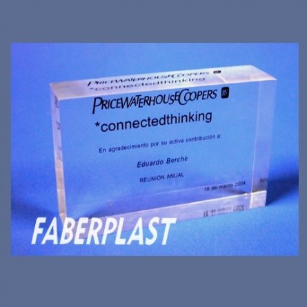 Bloque Metacrilato Pricewater Housecoopers