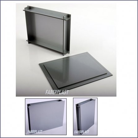 Caja Metacrilato Gris Plata