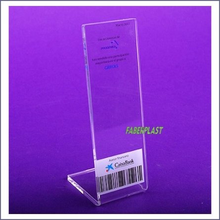 Display Metacrilato La Caixa